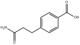 4-(2-carbamoylethyl)benzoic acid Struktur