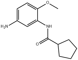 N-(5-amino-2-methoxyphenyl)cyclopentanecarboxamide Struktur