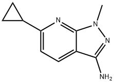 6-cyclopropyl-1-methyl-1H-pyrazolo[3,4-b]pyridin-3-ylamine Structure
