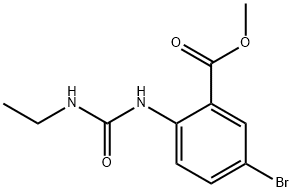 methyl 5-bromo-2-{[(ethylamino)carbonyl]amino}benzenecarboxylate Structure
