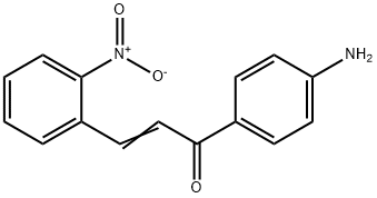 (2E)-1-(4-aminophenyl)-3-(2-nitrophenyl)prop-2-en-1-one Struktur