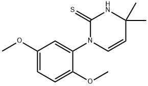 1-(2,5-二甲氧基苯基)-4,4-二甲基-1,4-二氢嘧啶-2-硫醇,1142212-73-4,结构式