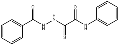 2-(2-benzoylhydrazino)-N-phenyl-2-thioxoacetamide Structure