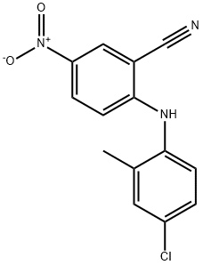 2-[(4-chloro-2-methylphenyl)amino]-5-nitrobenzonitrile Structure