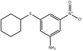 3-(cyclohexylthio)-5-nitroaniline Structure