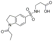 3-{[(1-propionyl-2,3-dihydro-1H-indol-5-yl)sulfonyl]amino}propanoic acid Structure