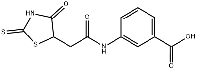 3-{[(2-mercapto-4-oxo-4,5-dihydro-1,3-thiazol-5-yl)acetyl]amino}benzoic acid,1142206-96-9,结构式