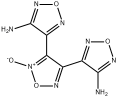 4-[4-(4-amino-1,2,5-oxadiazol-3-yl)-2-oxido-1,2,5-oxadiazol-3-yl]-1,2,5-oxadiazol-3-amine Struktur