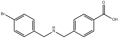 4-{[(4-bromobenzyl)amino]methyl}benzoic acid Structure