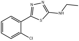 5-(2-chlorophenyl)-N-ethyl-1,3,4-thiadiazol-2-amine Structure