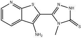 5-(3-aminothieno[2,3-b]pyridin-2-yl)-4-methyl-4H-1,2,4-triazole-3-thiol Structure