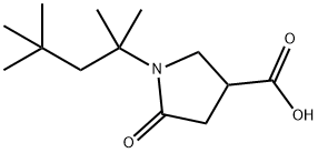 5-oxo-1-(1,1,3,3-tetramethylbutyl)pyrrolidine-3-carboxylic acid Structure