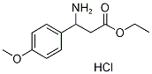 3-アミノ-3-(4-メトキシフェニル)プロパン酸エチル塩酸塩 化学構造式