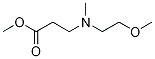 3-[(2-メトキシエチル)(メチル)アミノ]プロパン酸メチル 化学構造式