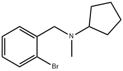 N-(2-bromobenzyl)-N-cyclopentyl-N-methylamine Structure