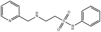 N-苯基-2-[(吡啶-2-基甲基)氨基]乙基磺酰胺 结构式