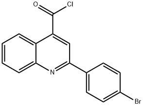 2-(4-bromophenyl)quinoline-4-carbonyl chloride Structure