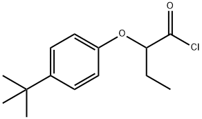 2-(4-tert-butylphenoxy)butanoyl chloride Struktur