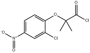 2-(2-chloro-4-nitrophenoxy)-2-methylpropanoyl chloride Structure