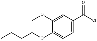 4-butoxy-3-methoxybenzoyl chloride Struktur