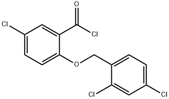5-chloro-2-[(2,4-dichlorobenzyl)oxy]benzoyl chloride Structure