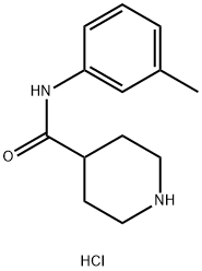 N-(3-Methylphenyl)-4-piperidinecarboxamidehydrochloride Struktur