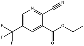 Ethyl 2-cyano-5-(trifluoromethyl)nicotinate Structure
