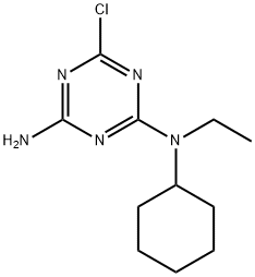 N-(4-Amino-6-chloro-1,3,5-triazin-2-yl)-N-cyclohexyl-N-ethylamine Structure