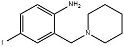 4-Fluoro-2-(1-piperidinylmethyl)aniline 结构式