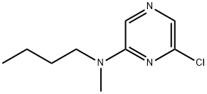 N-丁基-6-氯-N-甲基吡嗪-2-胺 结构式