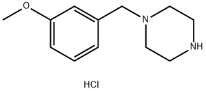 1-(3-Methoxy-benzyl)-piperazine hydrochloride 化学構造式