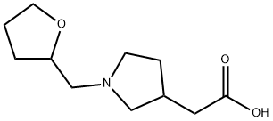 2-[1-(Tetrahydro-2-furanylmethyl)-3-pyrrolidinyl]-acetic acid Structure