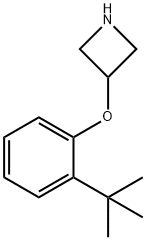 3-[2-(tert-Butyl)phenoxy]azetidine 化学構造式