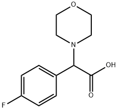 (4-Fluoro-phenyl)-morpholin-4-yl-acetic acid Struktur