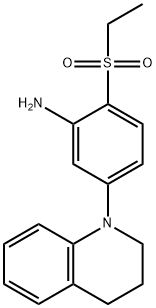 5-[3,4-Dihydro-1(2H)-quinolinyl]-2-(ethylsulfonyl)aniline Structure