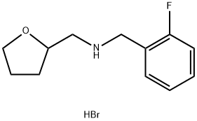 (2-Fluoro-benzyl)-(tetrahydro-furan-2-ylmethyl)-amine hydrobromide Structure