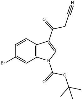 1-Boc-6-bromo-3-cyanoacetylindole Structure