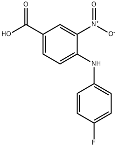 4-(4-Fluoroanilino)-3-nitrobenzoic acid Structure