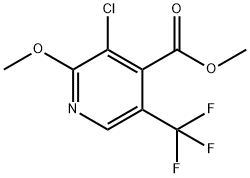 Methyl 3-chloro-2-methoxy-5-(trifluoromethyl)isonicotinate Structure