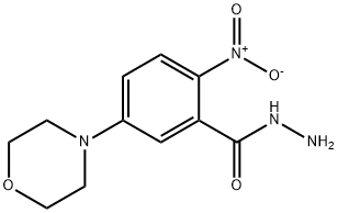 5-Morpholino-2-nitrobenzenecarbohydrazide Structure