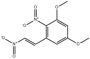 benzene, 1,5-dimethoxy-2-nitro-3-[(E)-2-nitroethenyl]- Struktur