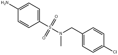 benzenesulfonamide, 4-amino-N-[(4-chlorophenyl)methyl]-N-m Struktur