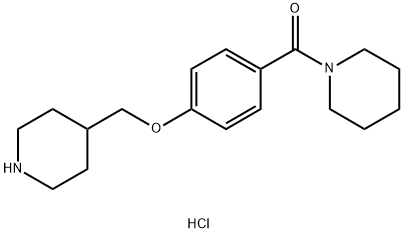 1-[4-(Piperidin-4-ylmethoxy)benzoyl]piperidine hydrochloride Structure