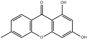 1,3-二羟基-6-甲基-9H-呫吨-9-酮, 40547-32-8, 结构式