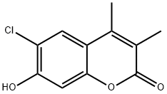 6-Chloro-7-hydroxy-3,4-dimethyl-2H-chromen-2-one Structure