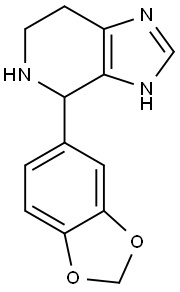 4-(1,3-Benzodioxol-5-yl)-4,5,6,7-tetrahydro-3H-imidazo[4,5-c]pyridine Structure