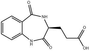 3-[(3S)-2,5-Dioxo-2,3,4,5-tetrahydro-1H-1,4-benzodiazepin-3-yl]propanoic acid Struktur