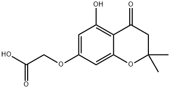[(5-Hydroxy-2,2-dimethyl-4-oxo-3,4-dihydro-2H-chromen-7-yl)oxy]acetic acid Structure