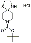 tert-Butyl 1-thia-4,8-diazaspiro[4.5]decane-8-carboxylate hydrochloride 结构式