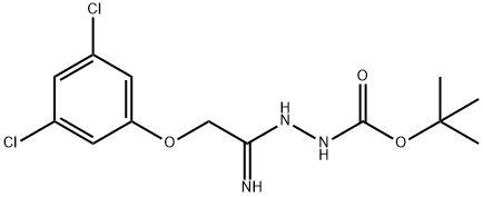 N'-[1-Amino-2-(3,5-dichlorophenoxy)ethylidene]-hydrazinecarboxylic acid tert-butyl ester|